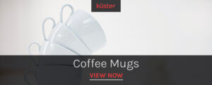 Küster Design has curated a collection of elegant coffee mugs that make a perfect design accessory that will enhance any kitchen or office design.