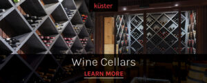 Küster Design creates beautiful custom wine cellars for private residences to stylishly showcase their collections in their home or basements.